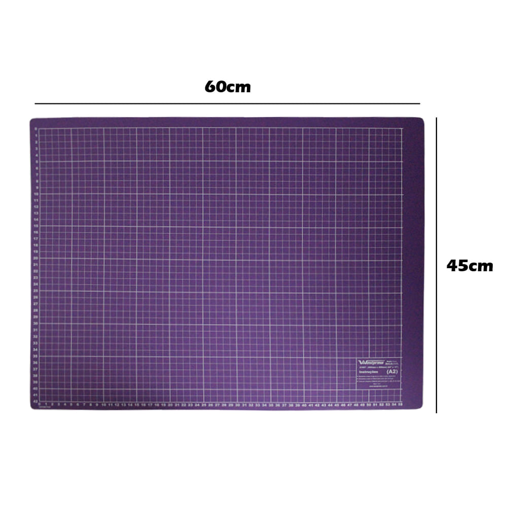 Encontraproduto.com.br - Base de Corte Roxa Dupla Face Westpress 60 x 45cm - 21987