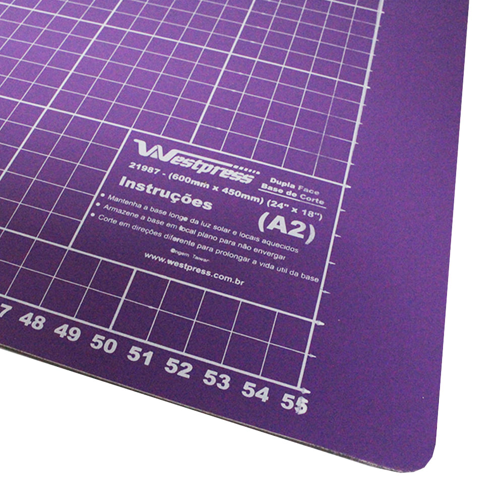 Encontraproduto.com.br - Base de Corte Roxa Dupla Face Westpress 60 x 45cm - 21987