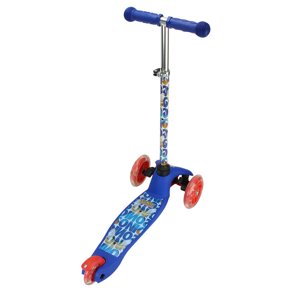Encontraproduto.com.br - Patinete com Led - Sonic - 3 Rodas - Bbr Toys