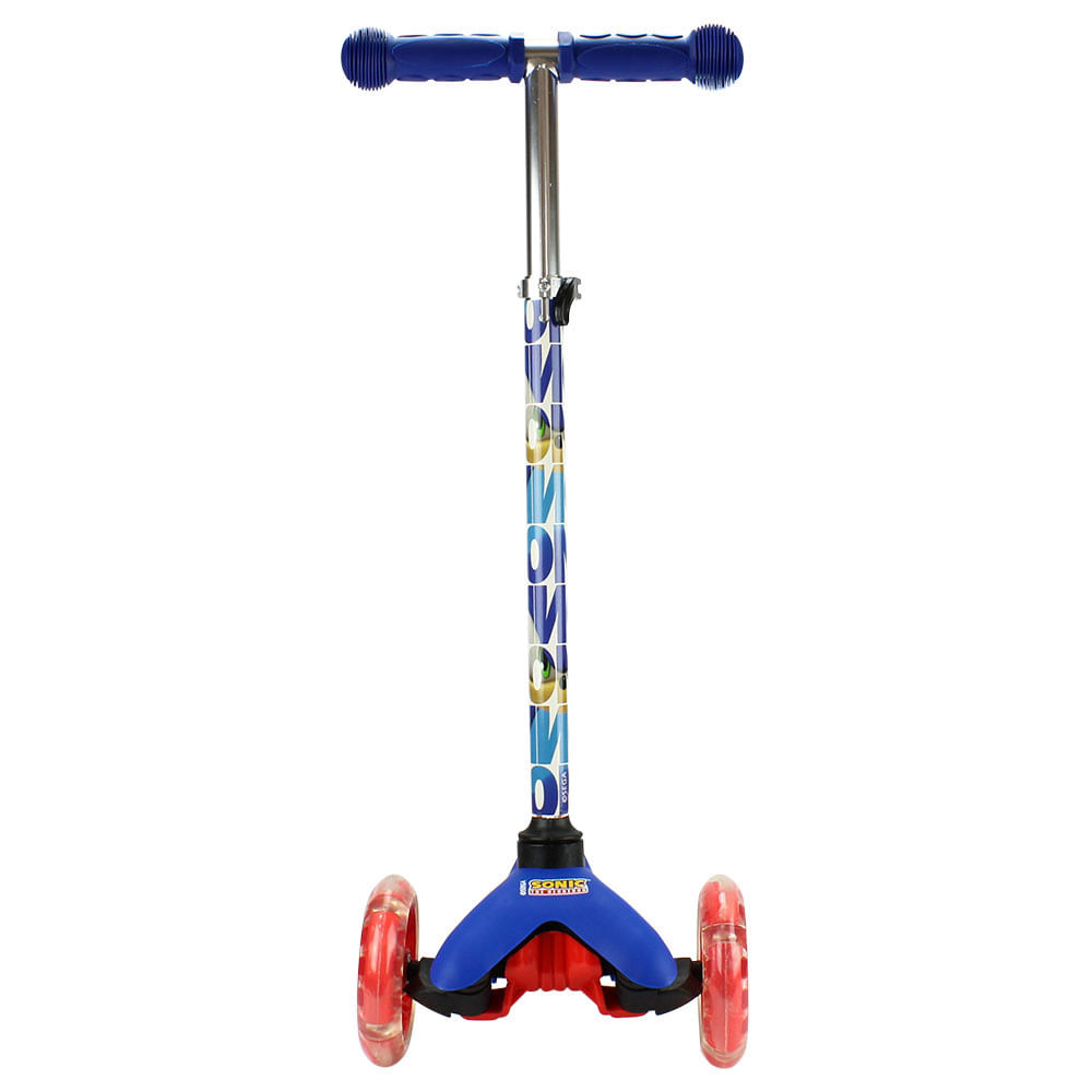 Encontraproduto.com.br - Patinete com Led - Sonic - 3 Rodas - Bbr Toys