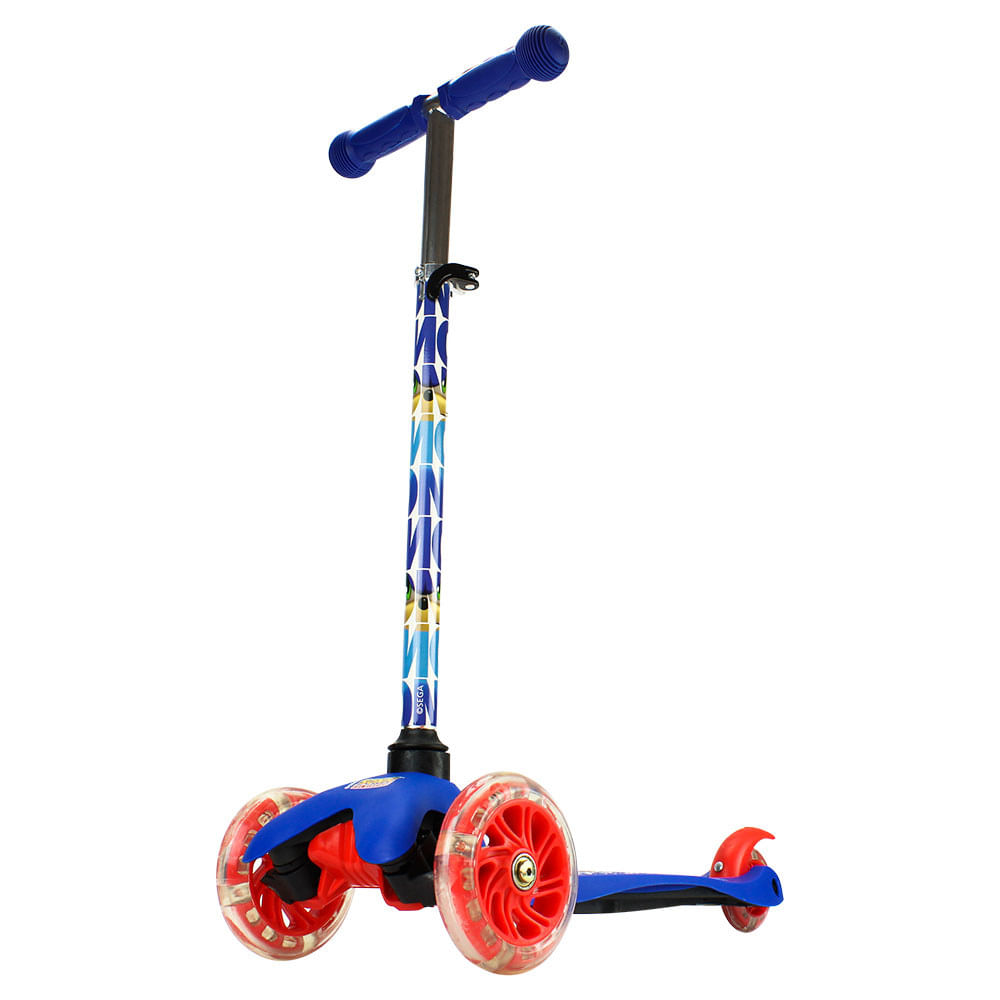 Encontraproduto.com.br - Patinete com Led - Sonic - 3 Rodas - Bbr Toys