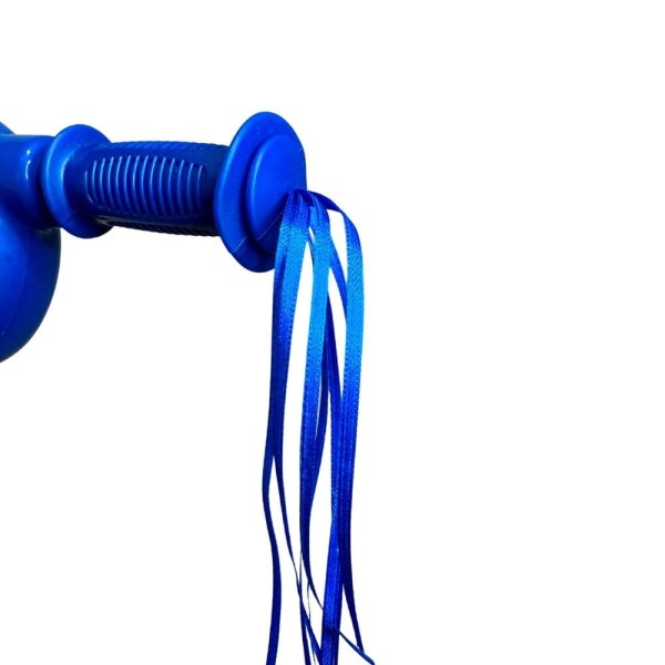 Encontraproduto.com.br - - Patinete Scooter Infantil Musical Azul Com Cestinha 3 Rodas Freio Com Luzes - Toy King