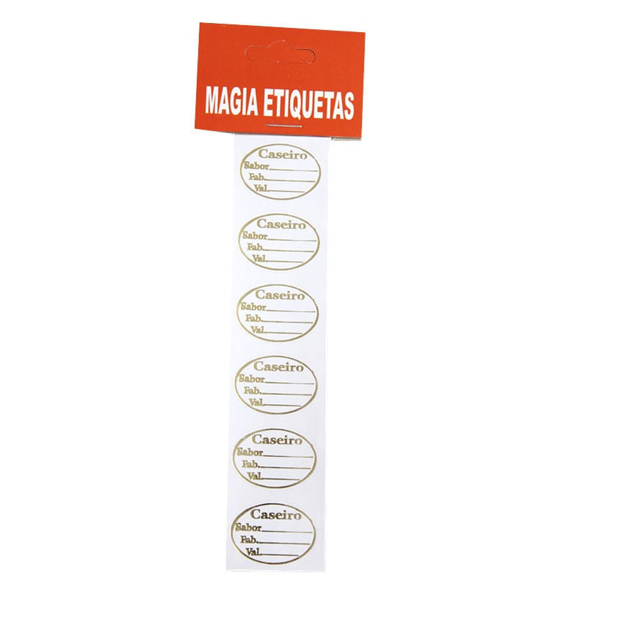 Encontraproduto.com.br - Etiqueta Caseiro (164) com 100 un MAGIA ETIQUETAS