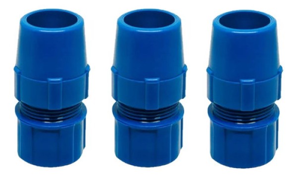 Emenda Brustec Trava Cabo Telescopico de Piscina Azul