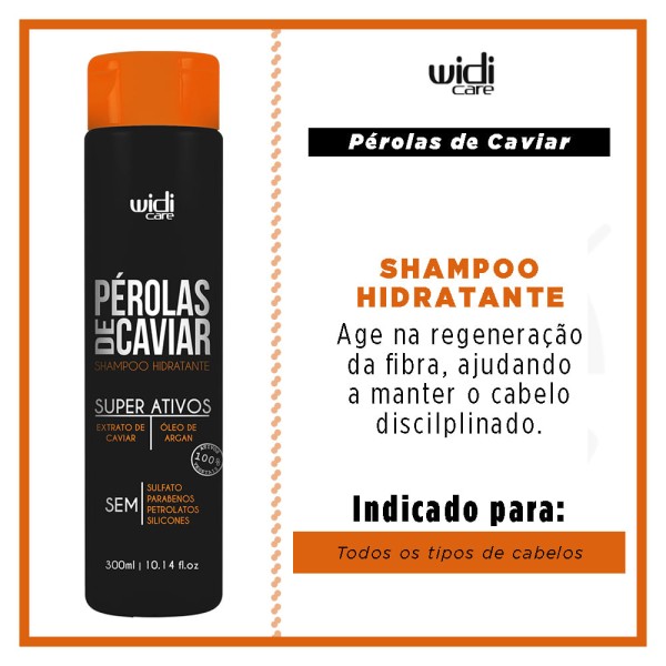 Encontraproduto.com.br - Shampoo Hidratante Pérolas de Caviar Widi Care - 300ml