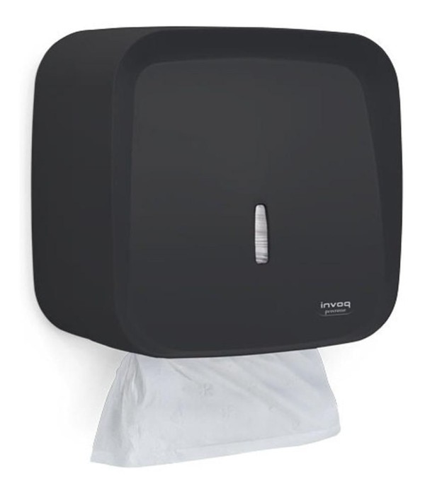 Dispenser Porta Papel Toalha Interfolhado Invoq Estilo Preto