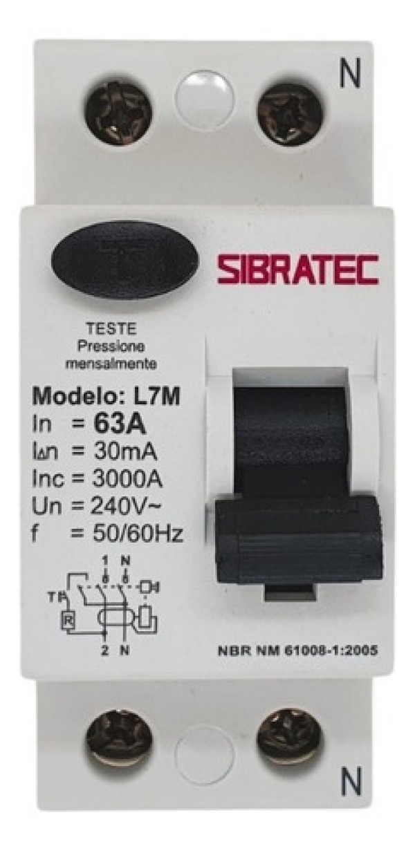 Interruptor Diferencial Residual Dr Bipolar 25a | Sensibilidade 30ma