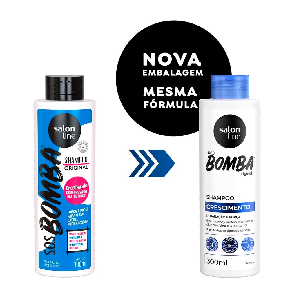 Encontraproduto.com.br - Shampoo Salon Line Sos Bomba Vitaminas 300ml
