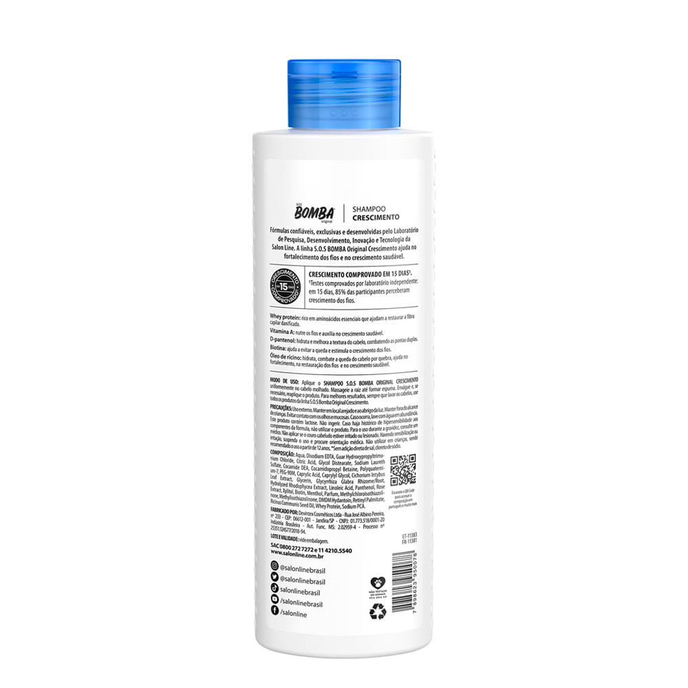 Encontraproduto.com.br - Shampoo Salon Line Sos Bomba Vitaminas 300ml