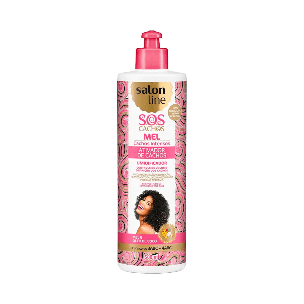 Encontraproduto.com.br - Ativador de Cachos Salon Line Sos Intenso 500ml