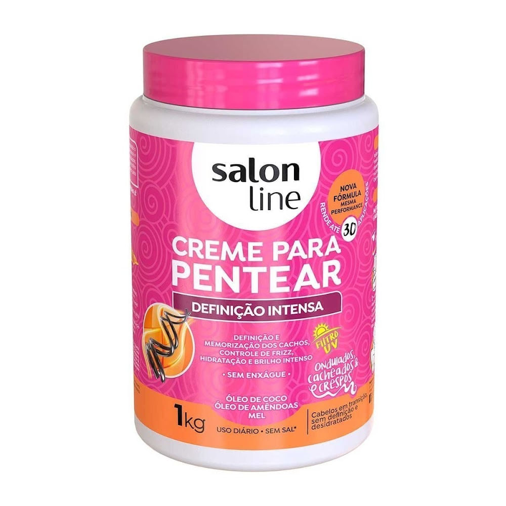 Encontraproduto.com.br - Creme Para Pentear 1kg Definicao Intensa - Salon Line