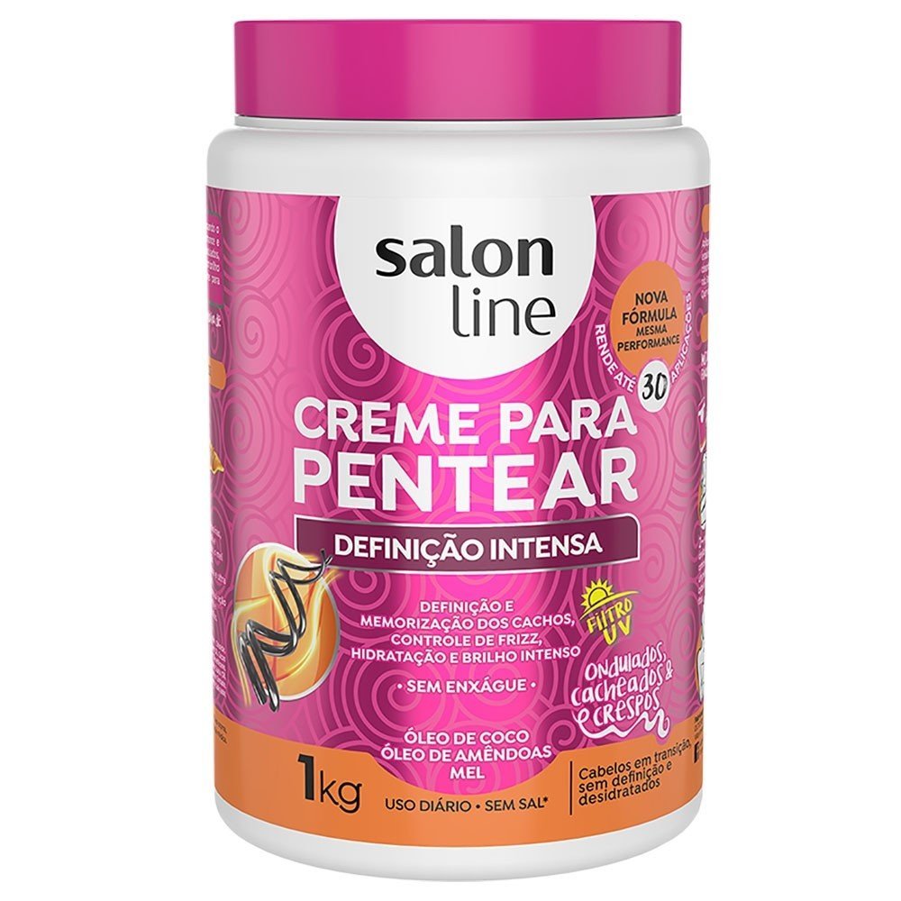 Encontraproduto.com.br - Creme Para Pentear 1kg Definicao Intensa - Salon Line