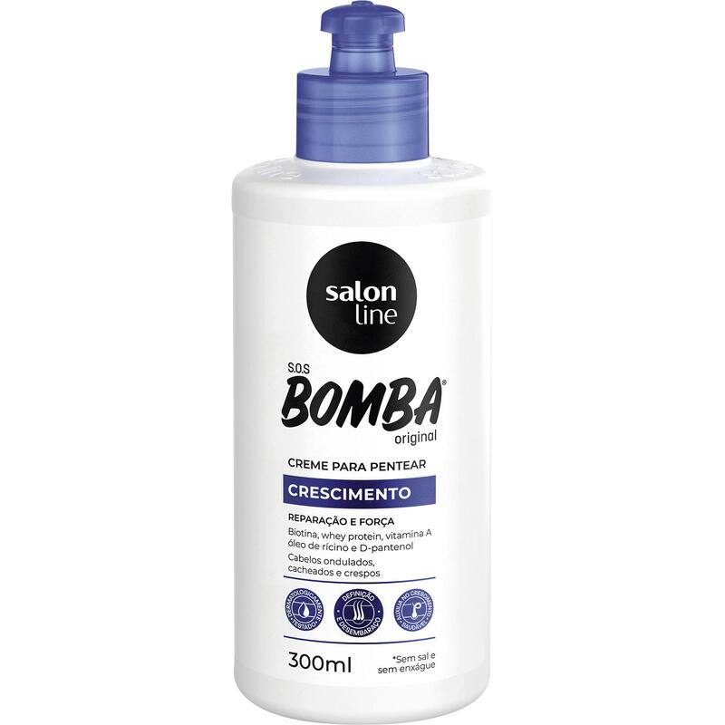Encontraproduto.com.br - Creme Para Pentear 300ml Sos Bomba Original - Salon Line