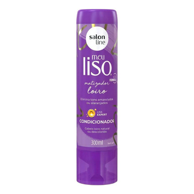 Salon Line Meu Liso Muito+Liso Condicionador Matizador 300mL