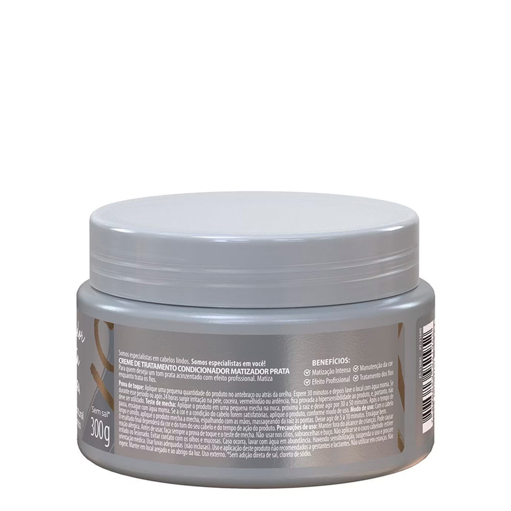 Encontraproduto.com.br - Máscara Prata Salon Line Meu Liso #LoiroPrateado - 300g