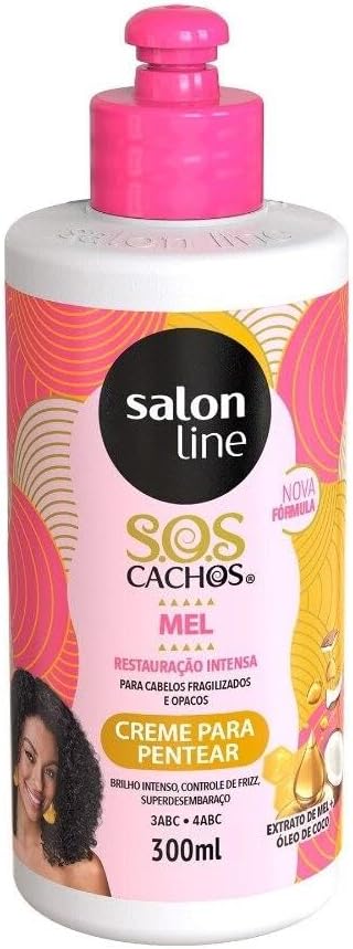 Encontraproduto.com.br - Salon Line Sos Cachos Mel Cr Pentear 300Ml
