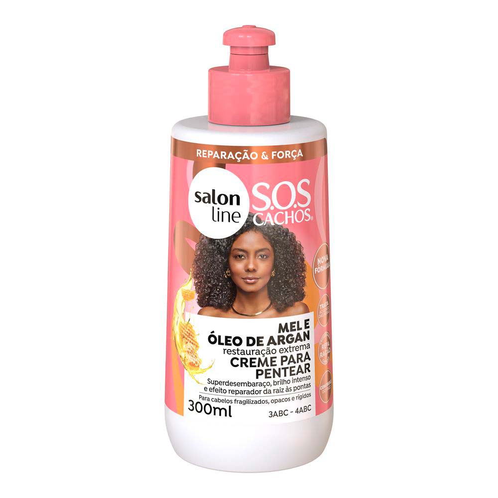 Encontraproduto.com.br - Salon Line Sos Cachos Mel Cr Pentear 300Ml