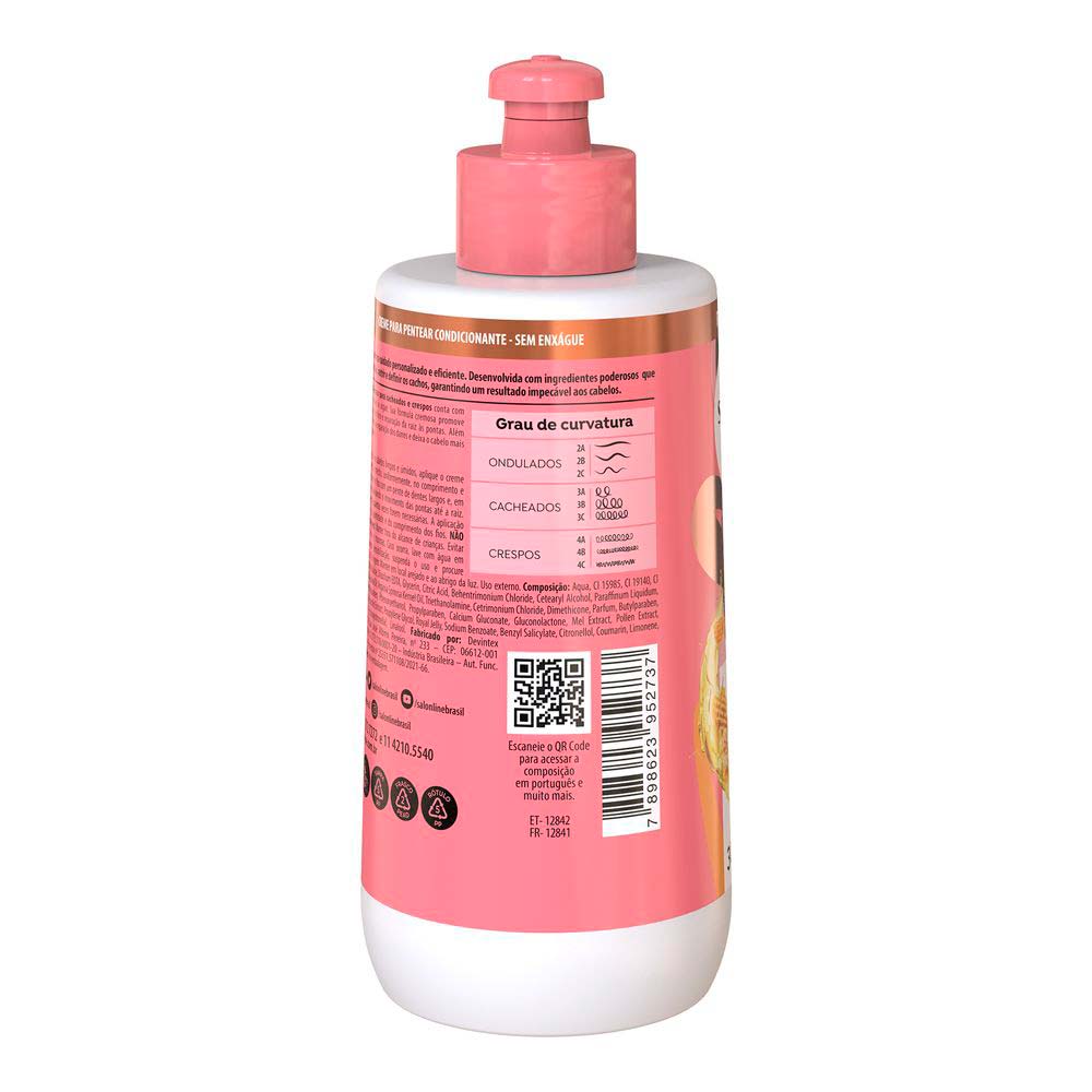 Encontraproduto.com.br - Salon Line Sos Cachos Mel Cr Pentear 300Ml