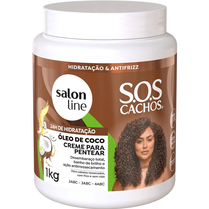 Encontraproduto.com.br - Salon Line S.O.S Cachos Coco - Creme para Pentear - 1Kg