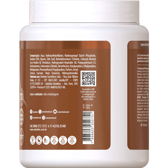 Encontraproduto.com.br - Salon Line S.O.S Cachos Coco - Creme para Pentear - 1Kg