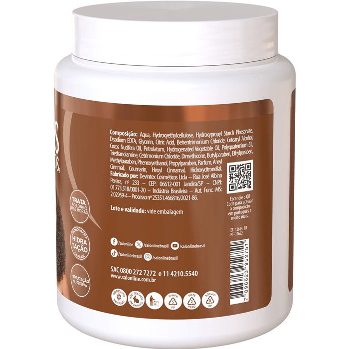 Encontraproduto.com.br - Salon Line S.O.S Cachos Coco - Creme para Pentear - 1Kg