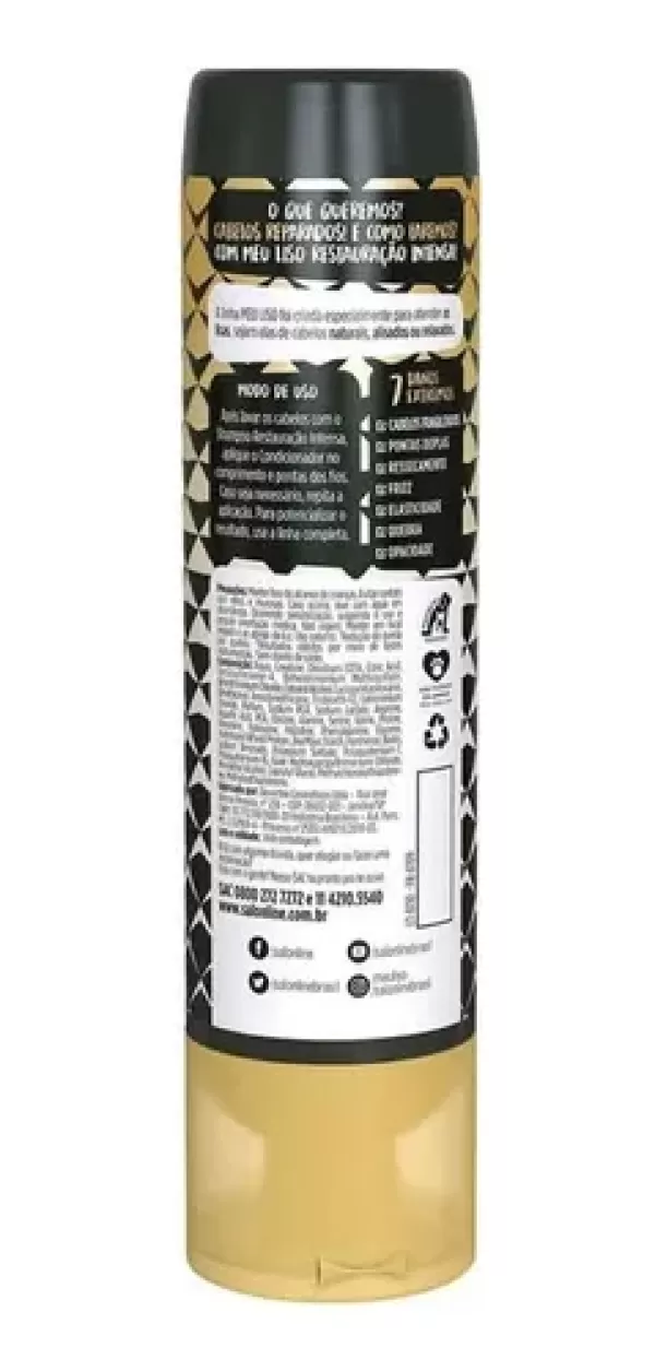 Condicionador Salon Line Meu Liso Restauração Intesa 300ml