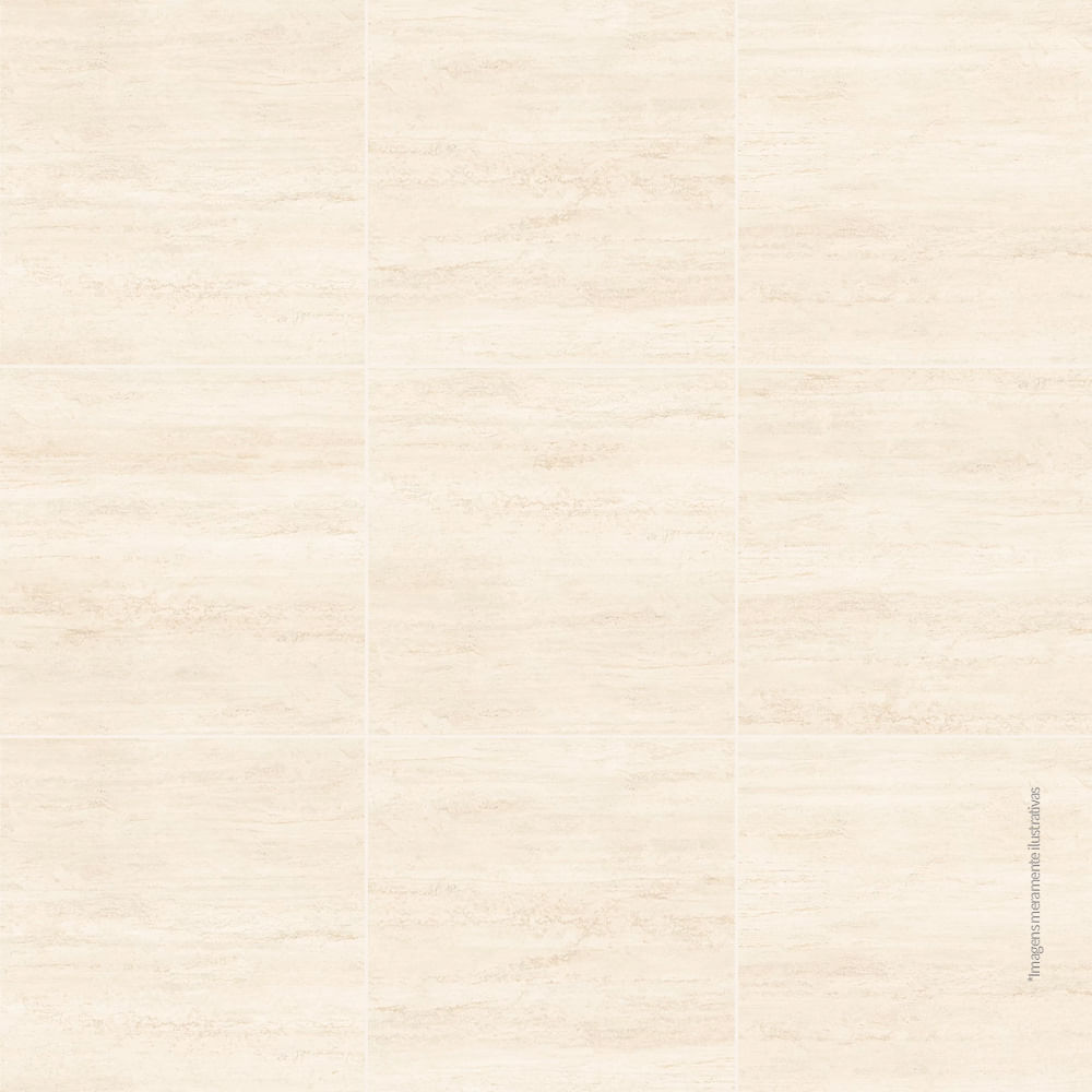 Encontraproduto.com.br - Cerâmica 57x57cm Travertino Matte HD Tipo A Cerbras