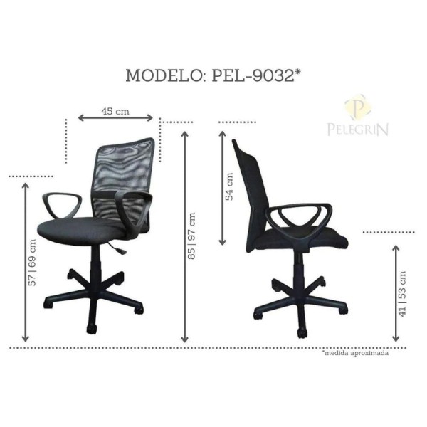 Encontraproduto.com.br - Cadeira Diretor Pelegrin PEL-9032 em Tela Mesh Acompanha Uma Capa Colorida