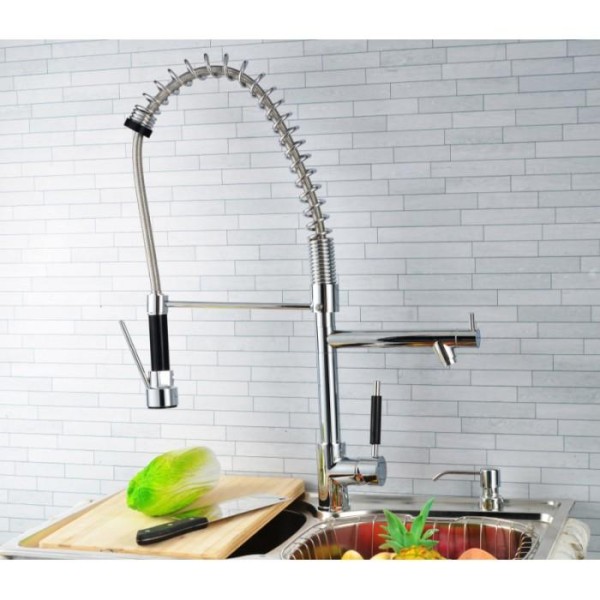 Encontraproduto.com.br - Torneira Gourmet com Misturador Monocomando Loomix P-006
