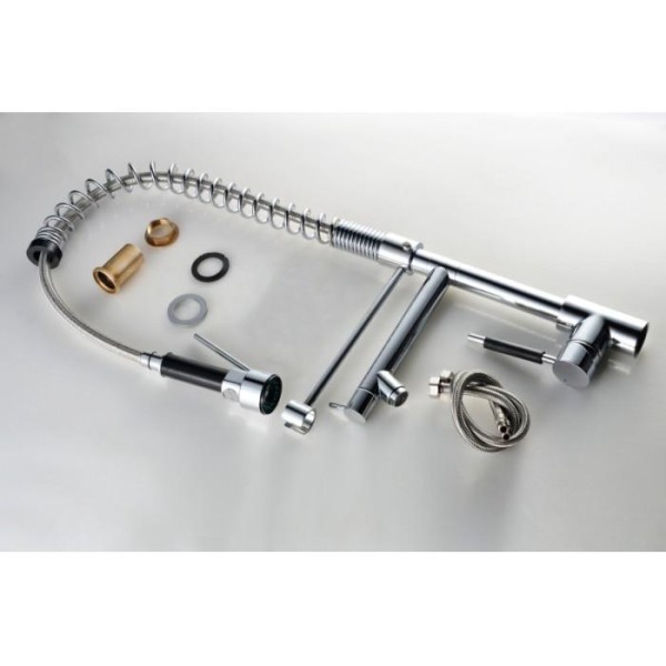 Encontraproduto.com.br - Torneira Gourmet com Misturador Monocomando Loomix P-006