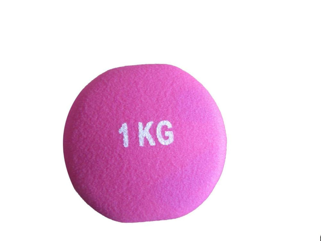 Encontraproduto.com.br - Haltere em Ferro Fundido Revestido com Neoprene Pelegrin PEL-001DB 1kg - Rosa