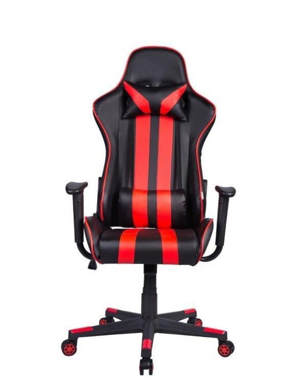 Encontraproduto.com.br - Cadeira Gamer Pelegrin em Couro PU Reclinável PEL-3013 Preta e Vermelha