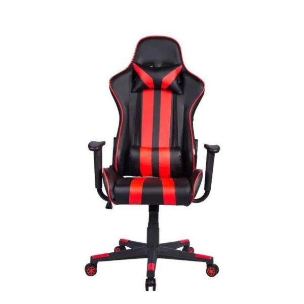 Encontraproduto.com.br - Cadeira Gamer Pelegrin em Couro PU Reclinável PEL-3013 Preta e Vermelha