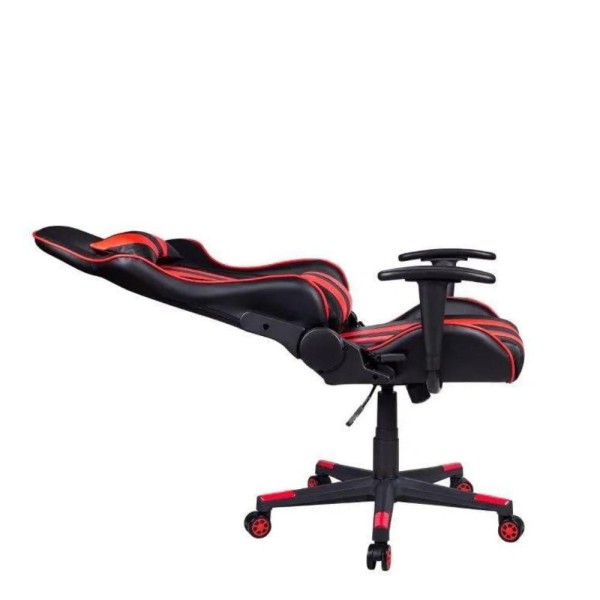 Encontraproduto.com.br - Cadeira Gamer Pelegrin em Couro PU Reclinável PEL-3013 Preta e Vermelha