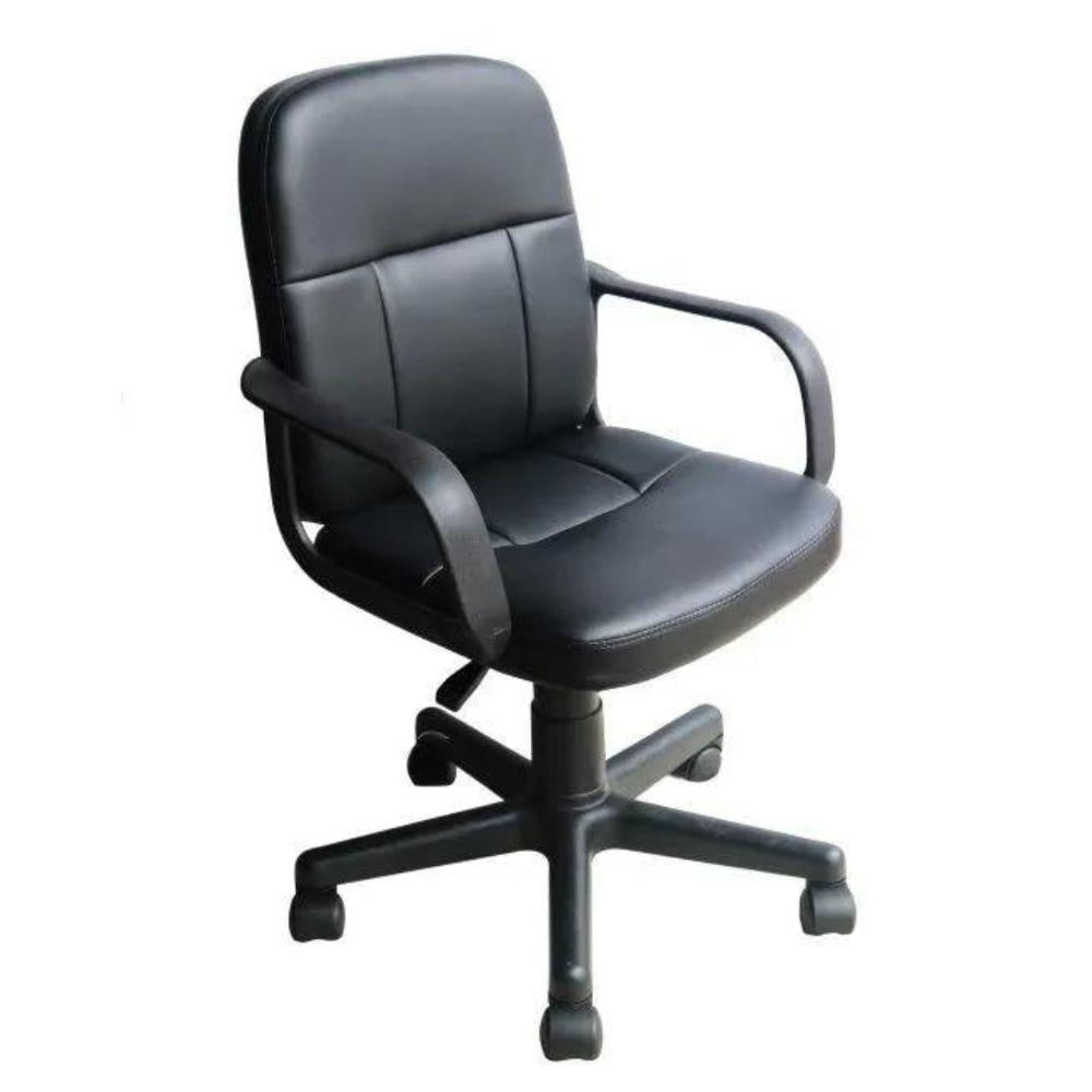 Encontraproduto.com.br - Cadeira de Escritório Diretor Couro PU Pelegrin PEL-1505 Preta