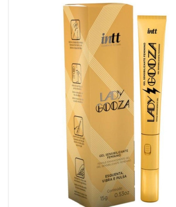 Encontraproduto.com.br - Gel Sensibilizante Feminino Lady Gooza Com Ponta Vibratória