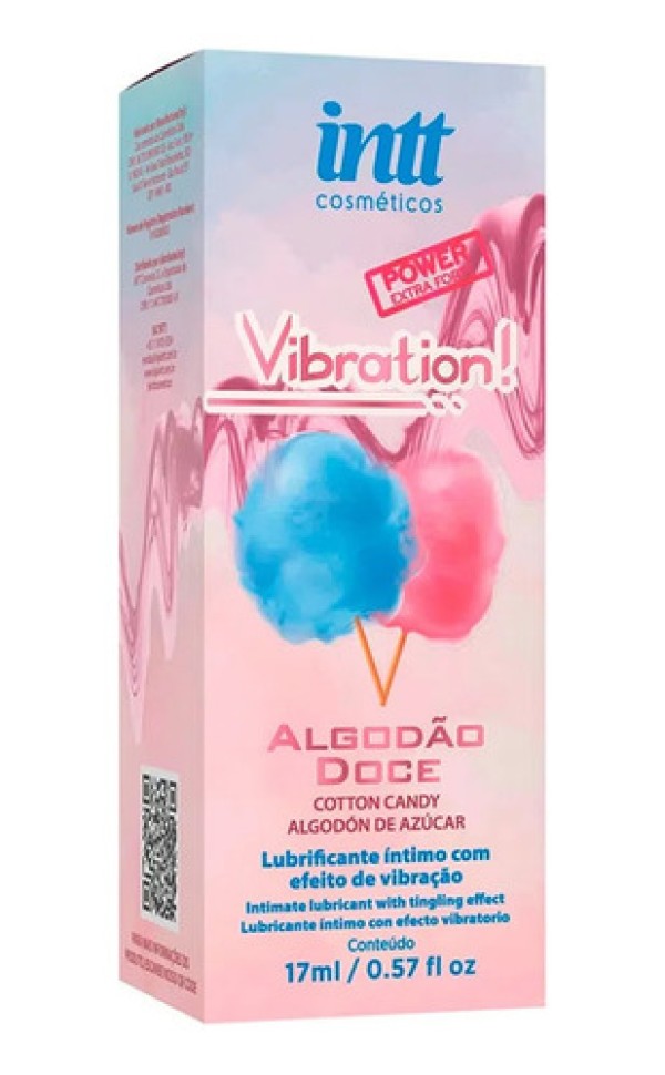 Encontraproduto.com.br - Gel Lubrificante Vibration Algodão Doce Extra Forte Intt New