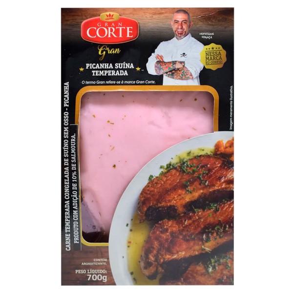 Encontraproduto.com.br - Picanha Suína Temperada sem Osso Gran Corte Caixa 700g