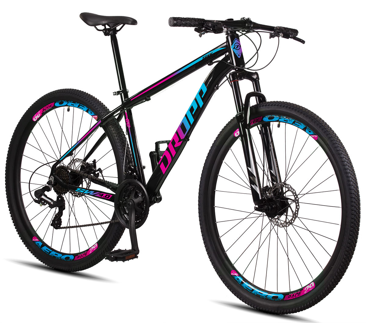 Bicicleta Aro 29 Dropp SW 24 Vel Câmbio Shimano Quadro Alumínio MTB