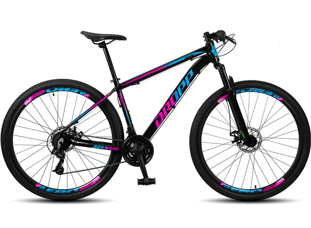 Encontraproduto.com.br - Bicicleta Aro 29 Dropp SW 24 Vel Câmbio Shimano Quadro Alumínio MTB