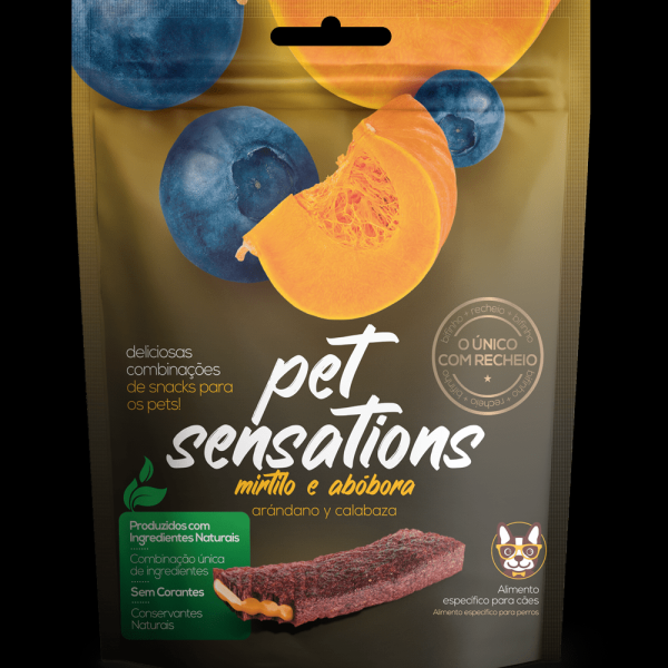Encontraproduto.com.br - Snacks Petitos Bifinho Sensations Mirtilio e Abóbora 65 g