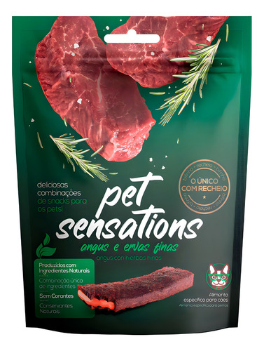 Encontraproduto.com.br - Snacks Petitos Bifinho Sensations Angus com Ervas Finas 65 g