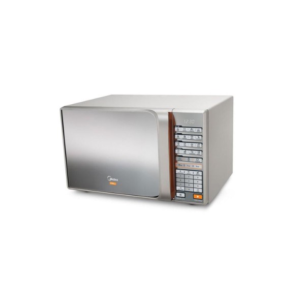 Encontraproduto.com.br - FORNO MICRO-ONDAS 30 LITROS MIDEA MTAEG42 PRATA 220V ESPELHADO