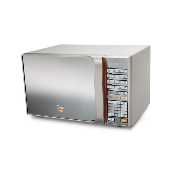 Encontraproduto.com.br - FORNO MICRO-ONDAS 30 LITROS MIDEA MTAEG42 PRATA 220V ESPELHADO
