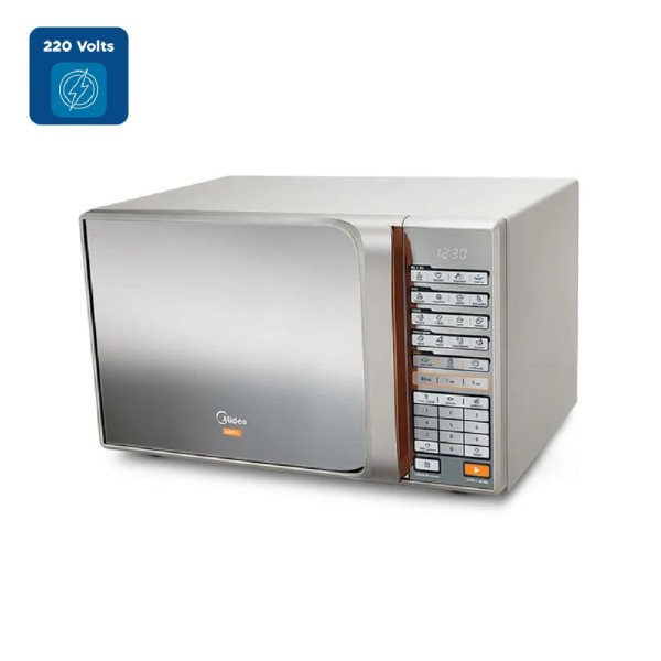 Encontraproduto.com.br - FORNO MICRO-ONDAS 30 LITROS MIDEA MTAEG42 PRATA 220V ESPELHADO