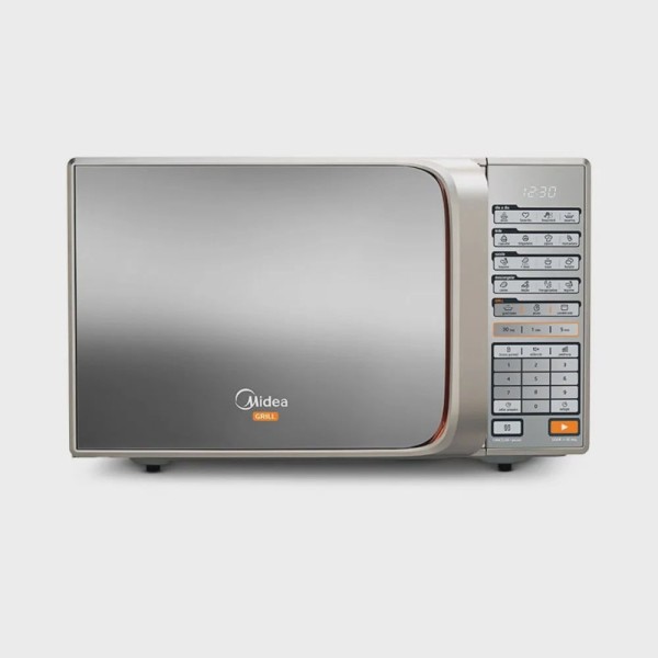Encontraproduto.com.br - FORNO MICRO-ONDAS 30 LITROS MIDEA MTAEG42 PRATA 220V ESPELHADO