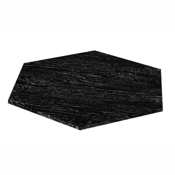 Encontraproduto.com.br - Tampo De Ardosia Sextavado 1,40x1,20 Indiano Teixeira Preto Indiano