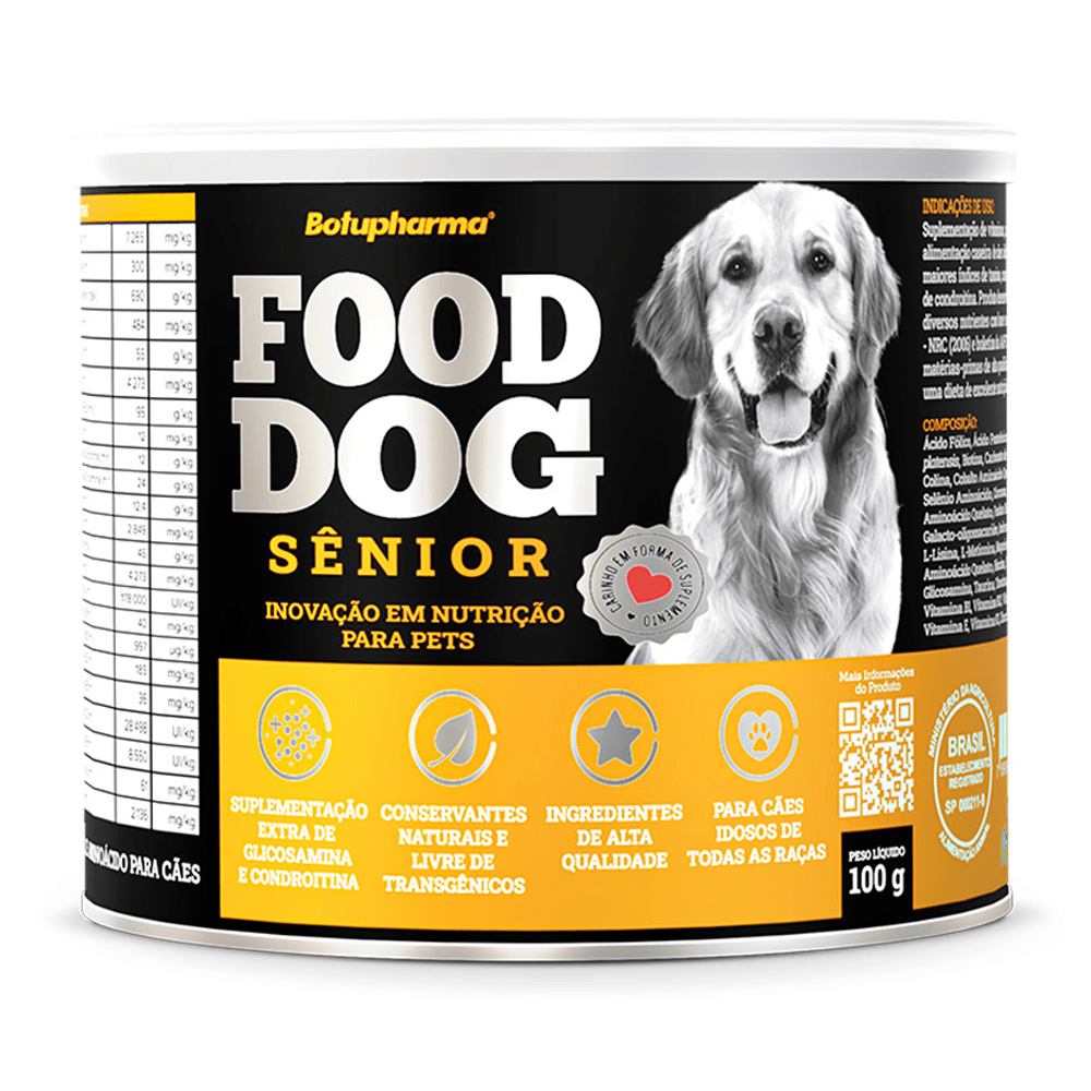Food Dog Sênior Suplemento  Alimentar