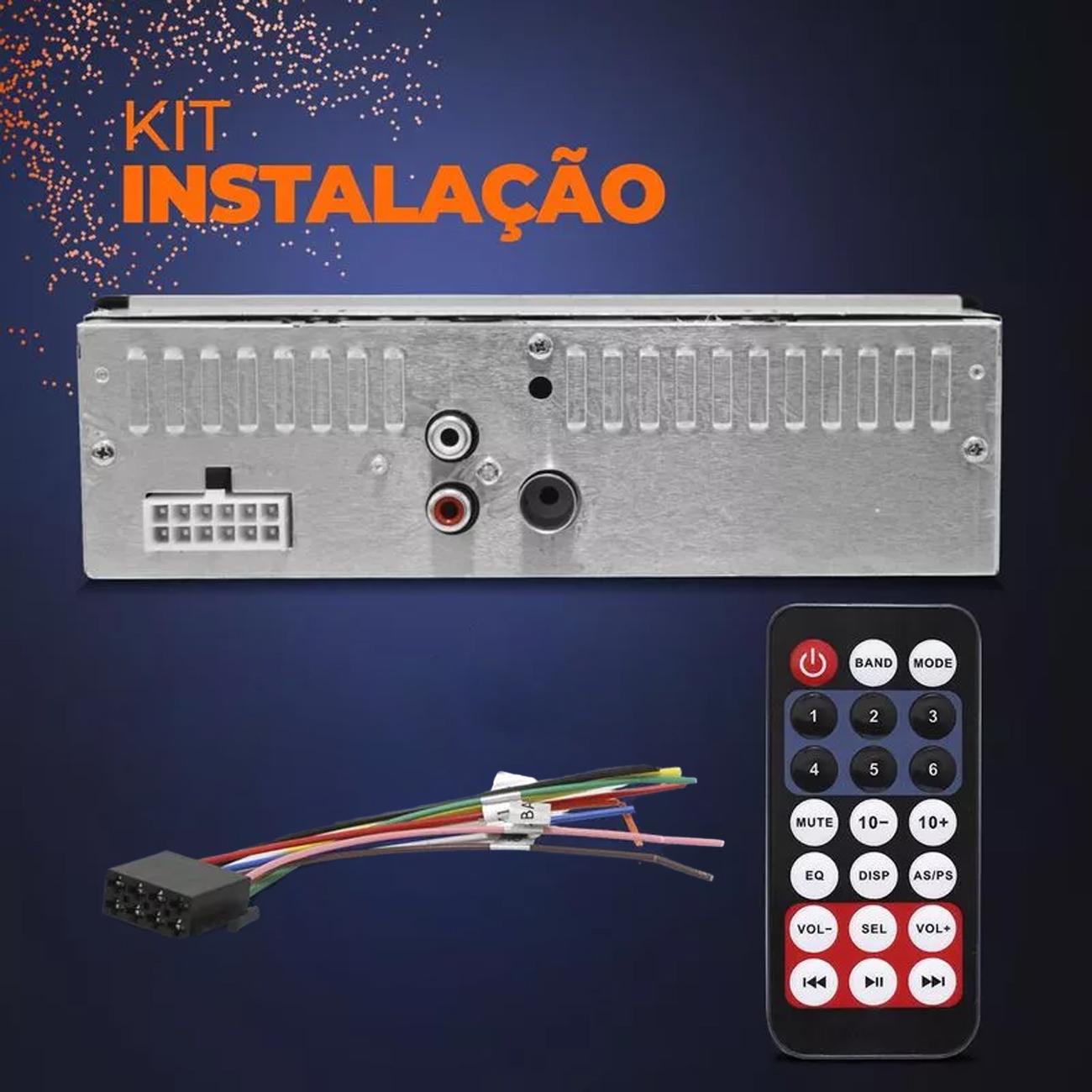 Encontraproduto.com.br - Mp3 Player Radio Bluetooth Usb Sd Firstoption Automotivo