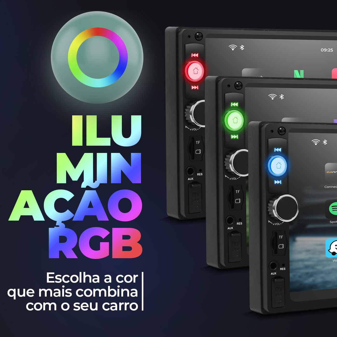 Encontraproduto.com.br - Central Multimídia Shutt Miami 2 Din 7